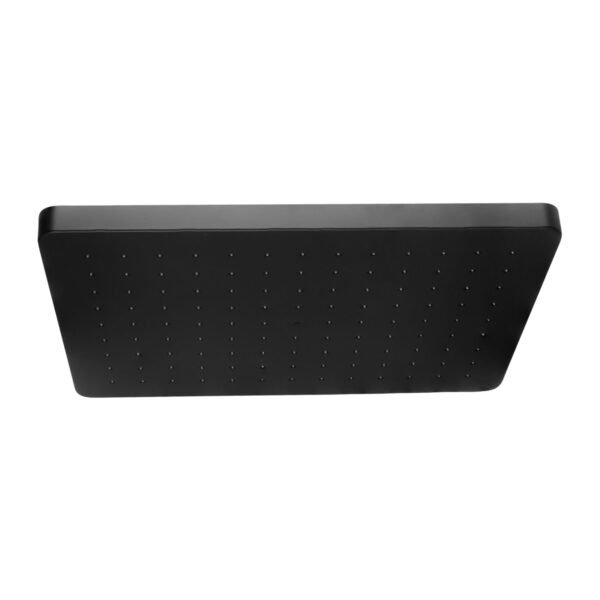 Regadera Rectangular Plastica Negra 25cmx17cm