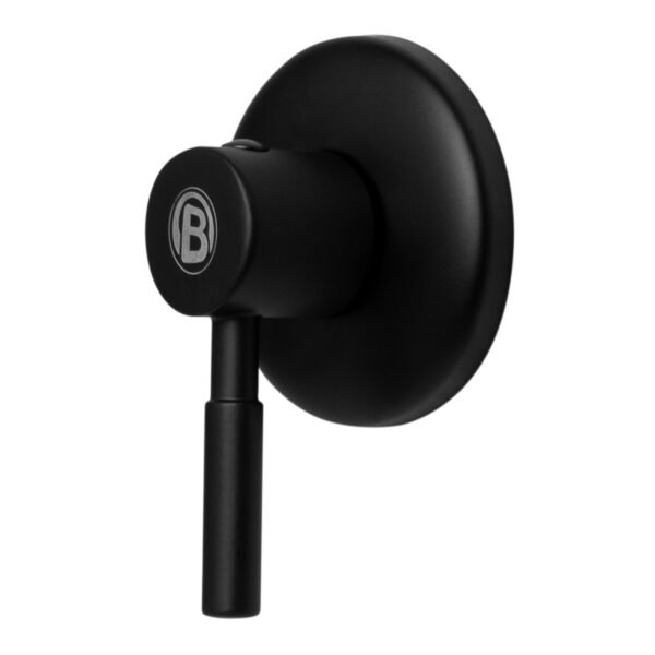 YW418-07_2 REGISTRO DUCHA AGUA FRIA CUERPO EN LATON MANIJA EN ZINC CIERRE RAPIDO COLOR NEGRO