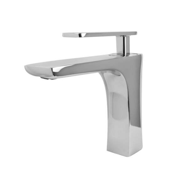 MEZCLADOR LAVAMANOS BAJO CUERPO EN LATON MANIJA EN ZINC CARTUCHO CERAMICO 35MM CROMADO