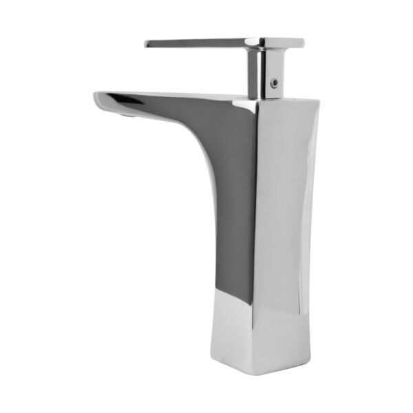 MEZCLADOR LAVAMANOS BAJO CUERPO EN LATON MANIJA EN ZINC CARTUCHO CERAMICO 35MM CROMADO