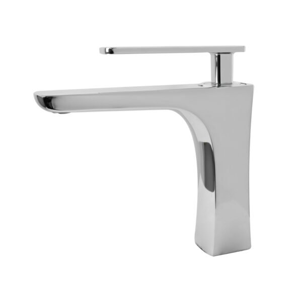 MEZCLADOR LAVAMANOS BAJO CUERPO EN LATON MANIJA EN ZINC CARTUCHO CERAMICO 35MM CROMADO