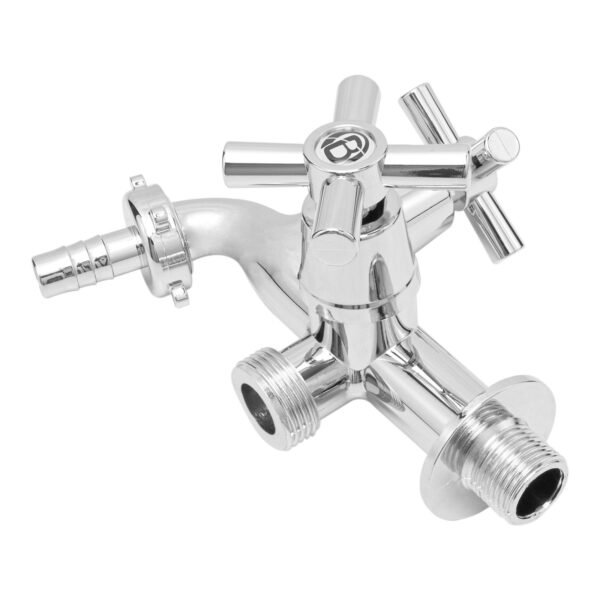 Llave para Lavadora Doble Funcion en ABS Cromada