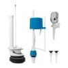 Kit Valvula de Entrada y Salida para Sanitario de Dos Piezas Manija Tipo Push (yw391+yw066)