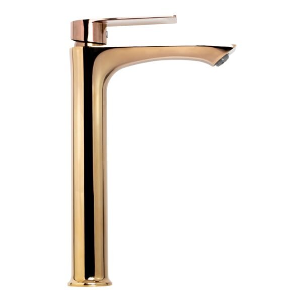 Mezclador Lavamanos en Zinc Color Oro Rosamanija en Zinc