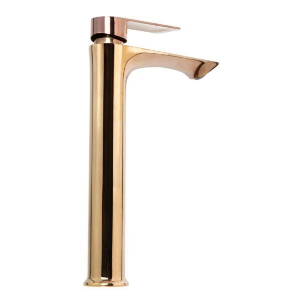 Mezclador Lavamanos en Zinc Color Oro Rosamanija en Zinc