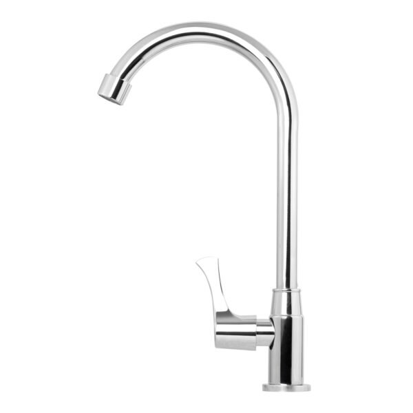 Llave Sencilla Lavaplatos en Acero Inoxidable # 201 Cromada Manija en Zinc