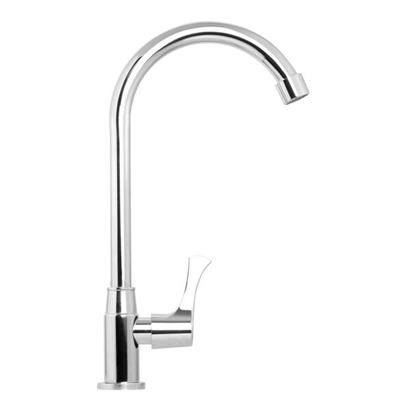 Llave Sencilla Lavaplatos en Acero Inoxidable # 201 Cromada Manija en Zinc