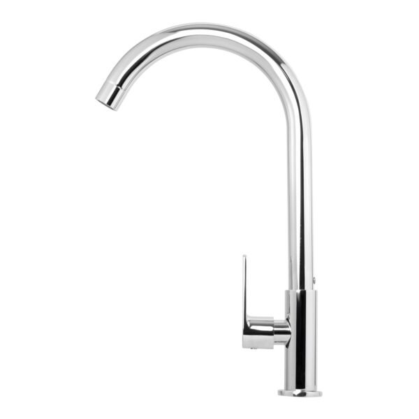 Llave Sencilla Lavaplatos en Acero Inoxidable # 201 Cromada Manija en Zinc 600g