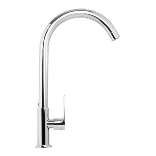 Llave Sencilla Lavaplatos en Acero Inoxidable # 201 Cromada Manija en Zinc 600g