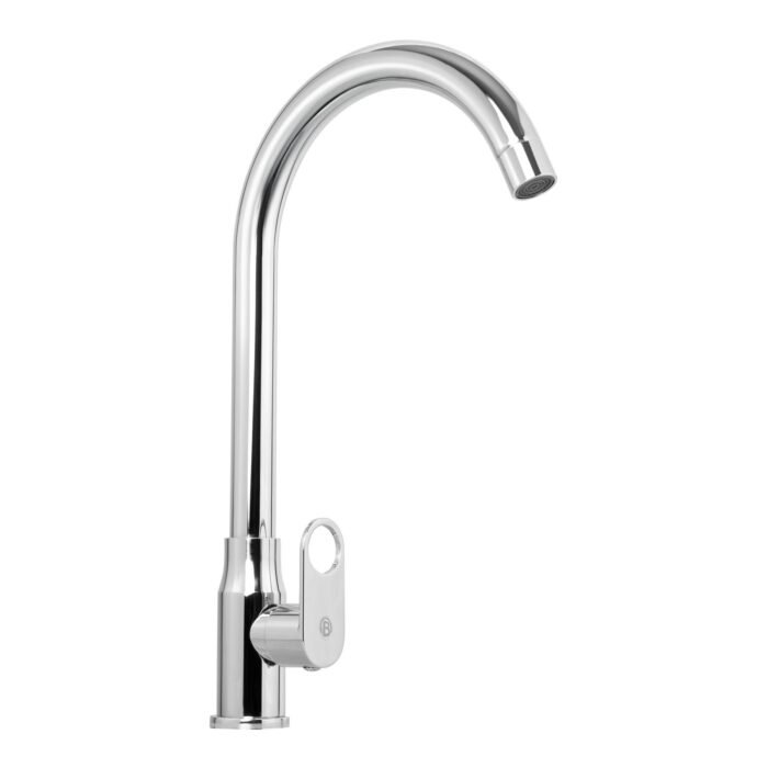Llave Sencilla Lavaplatos en Acero Inoxidable # 201 Cromada Manija en Zinc · Ref YW605
