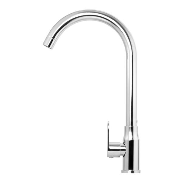 Llave Sencilla Lavaplatos en Acero Inoxidable # 201 Cromada Manija en Zinc