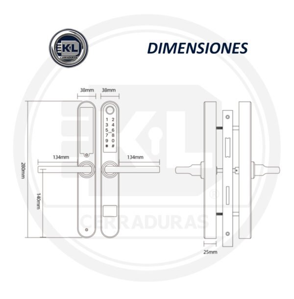 Manijón Arquitectónico Moressco Para Puertas Corredizas Cheka — Mkl Cheka