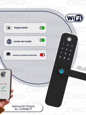 CINCINNO-1.jpg Cerradura Inteligente LAUS Bluetooth · Manija Digital · KL Cerraduras