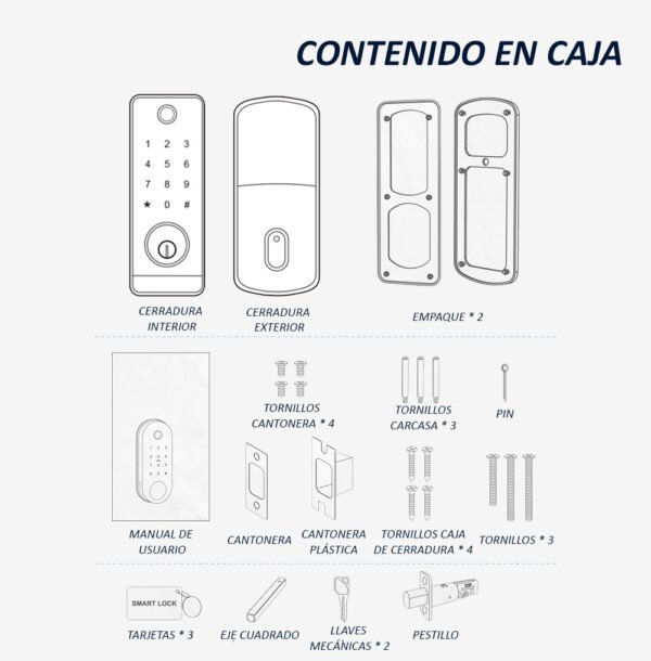 Cerradura Inteligente Moressco Cerrojo Digital Singa