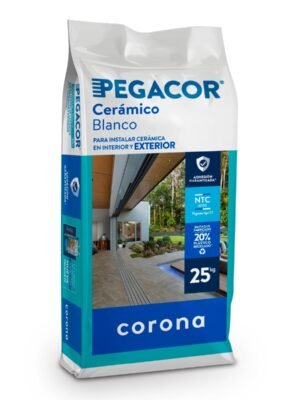 lf-11057.jpg Pegacor Ceramico Blanco CORONA X 25 KL 901401001