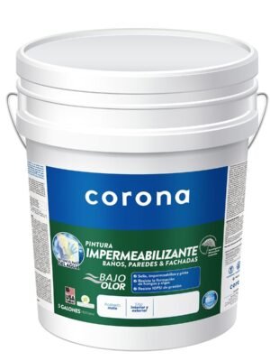 lf-11654.jpg Pintura Impermeabilzante Blanco 5 GL CORONA 407251001