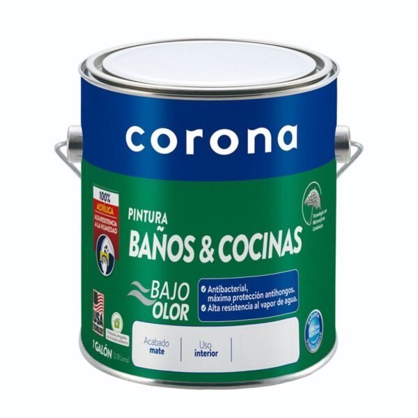 lf-12371.jpg Pintura Baños Y Cocinas Blanco 1/4 GL CORONA 407551901