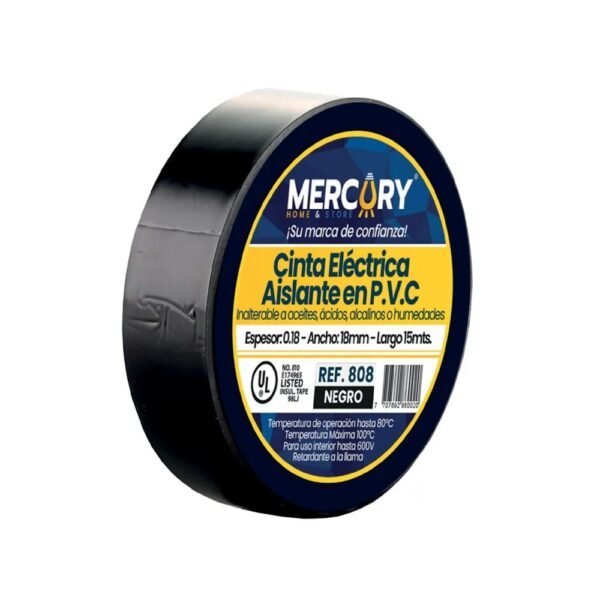 MERCURY Cinta Aislante Grande 15MTS MERCURY Cinta Aislante Grande 15MTS