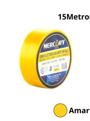 MERCURY Cinta Aislante Colores Amarilla 5MTS MERCURY Cinta Aislante Colores Amarilla 5MTS