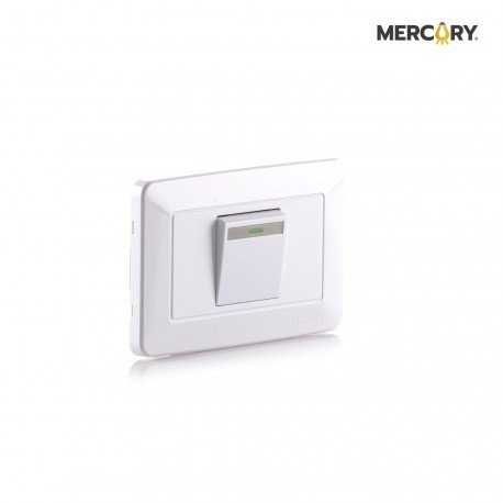 MERCURY Interruptor Sencillo Conmutable Blanco