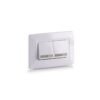 MERCURY Interruptor Doble Conmutable Blanco