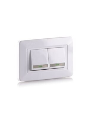 MERCURY Interruptor Doble Conmutable Blanco MERCURY Interruptor Doble Conmutable Blanco