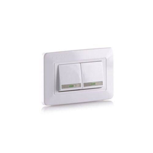 MERCURY Interruptor Doble Conmutable Blanco