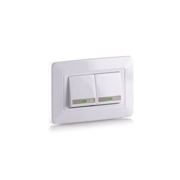 MERCURY Interruptor Doble Conmutable Blanco