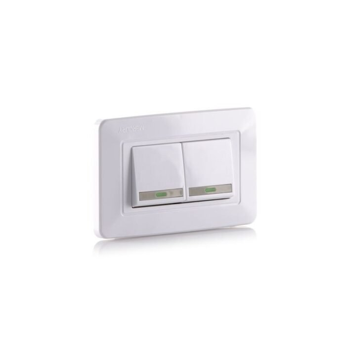 MERCURY Interruptor Doble Conmutable Blanco