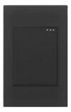MERCURY Interruptor Sencillo Conmutable Negro MATE