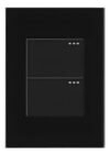 MERCURY Interruptor Doble Conmutable Negro MATE