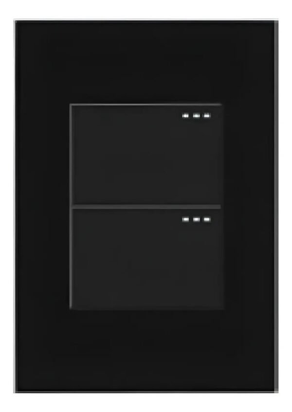 MERCURY Interruptor Doble Conmutable Negro MATE