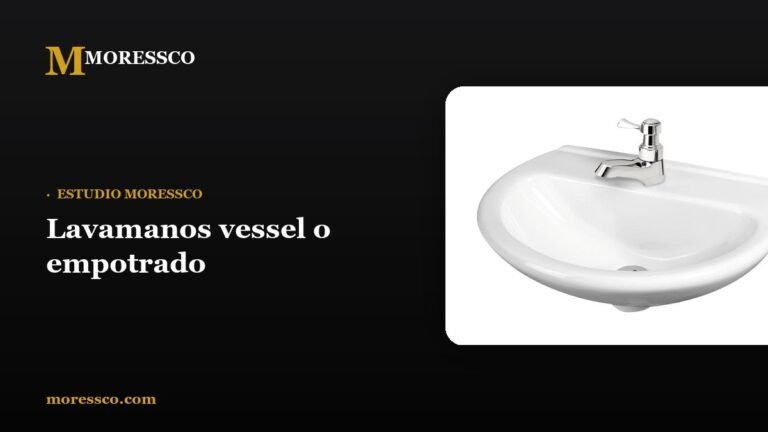 Lavamanos vessel o empotrado - Moressco