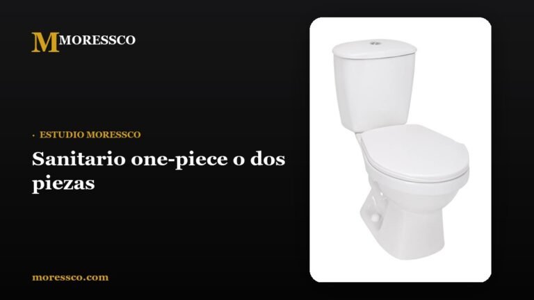 Sanitario one-piece o dos piezas - Moressco