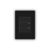 Interruptor Triple Conmutable Negro — Mercury Black Luxury