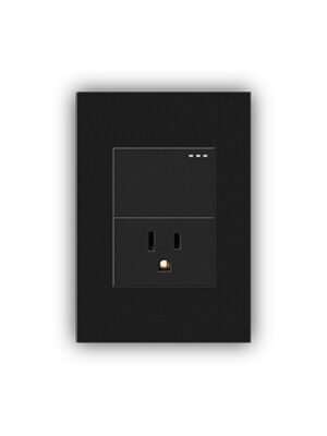 ETI104-TOMA-INT-BLACK-LUXURY.jpg Toma + Interruptor Negro — Mercury Black Luxury