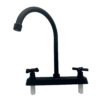 Mezclador 8” para Lavaplatos Onyx, Cuerpo en Abs, Cuello en Acero Inoxidable, Manija Tipo Cruceta, Color Negro