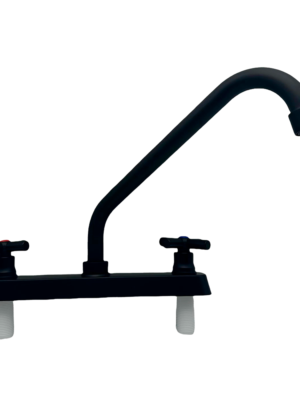 Mezclador 8” para Lavaplatos Onyx, Cuerpo en Abs, Cuello en Acero Inoxidable Tipo Cisne, Manija Tipo Cruceta, Color Negro Mezclador 8” para Lavaplatos Onyx, Cuerpo en Abs, Cuello en Acero Inoxidable Tipo Cisne, Manija Tipo Cruceta, Color Negro