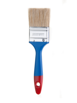 Brocha Boccherini Cerda Mona Mango Plástico Color Azul y Rojo 2°