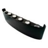 Aplique LED de Pared Up & Down 8W Negro Luz Cálida 3000K — Mercury