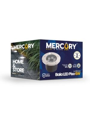 Bala LED de Piso 6W Satín Luz Cálida 3000K — Mercury