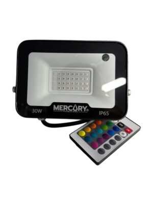 Reflector LED Exterior 30W RGB Multicolor IP65 — Mercury