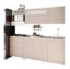 Cocina Integral Socoda Génova 210 Blanco-Maple 4 Gas — Derecha Cocina Integral Socoda Génova 210 Blanco-Maple 4 Gas — Derecha