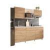 Cocina Integral Socoda Montana 180 Blanco-Maple 4 Gas — Izquierda