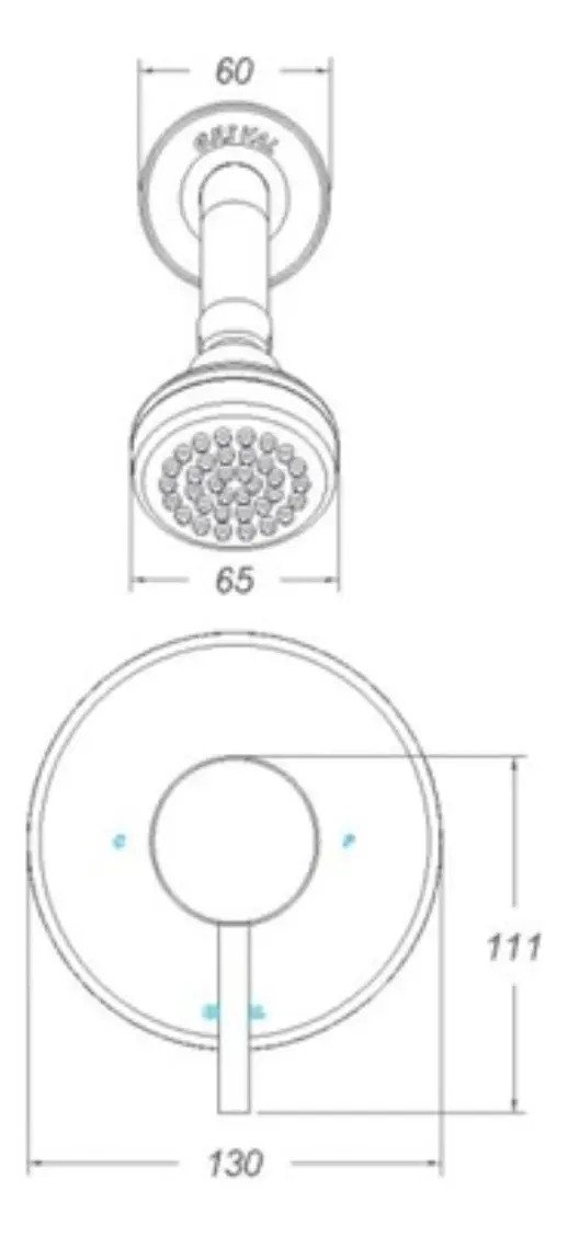 Ducha Monocontrol VERA CORONA Va4095551 — vista 4