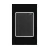 Interruptor Sencillo Negro Espejo — Mercury Black Mirror