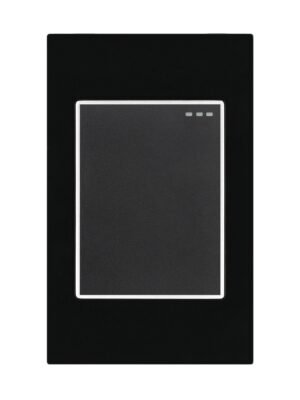 eti52.jpg Interruptor Sencillo Negro Espejo — Mercury Black Mirror