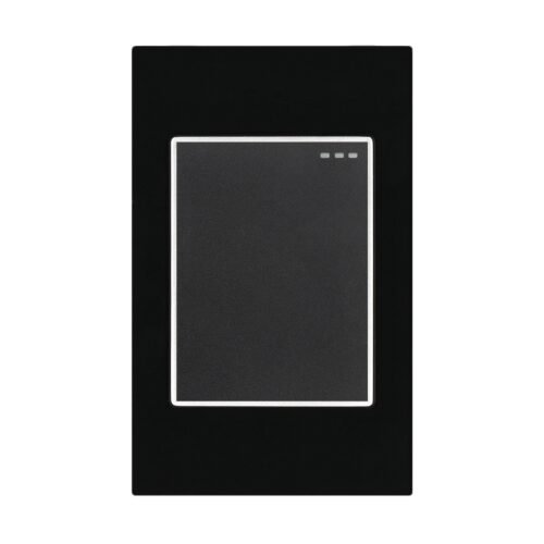 eti52.jpg Interruptor Sencillo Negro Espejo — Mercury Black Mirror