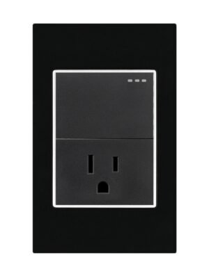 eti56.jpg Toma + Interruptor Negro Espejo — Mercury Black Mirror
