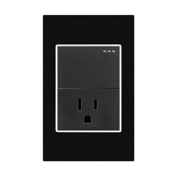 eti56.jpg Toma + Interruptor Negro Espejo — Mercury Black Mirror